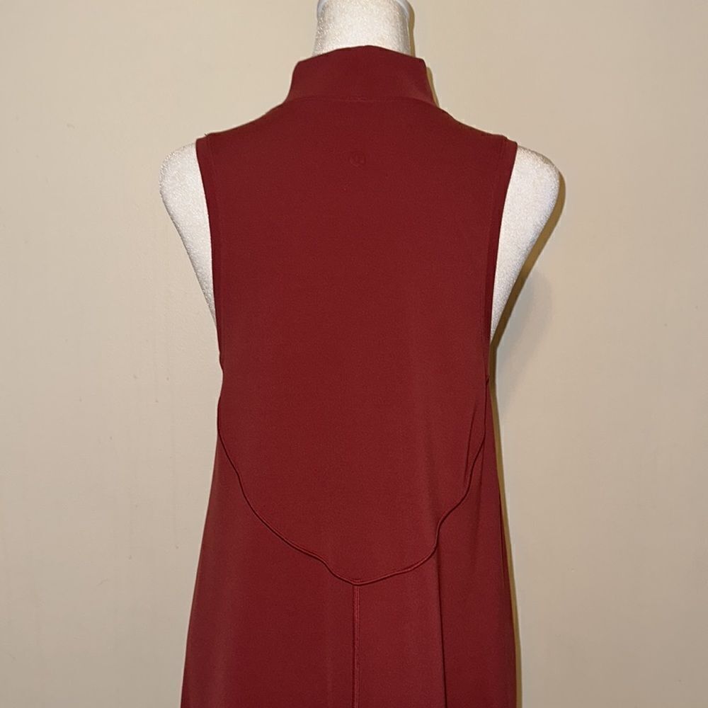 lululemon 4-6 Mauve Relaxed Fit Mock Neck On thr Move Sleeveless Athletic Dress - Picture 4 of 8